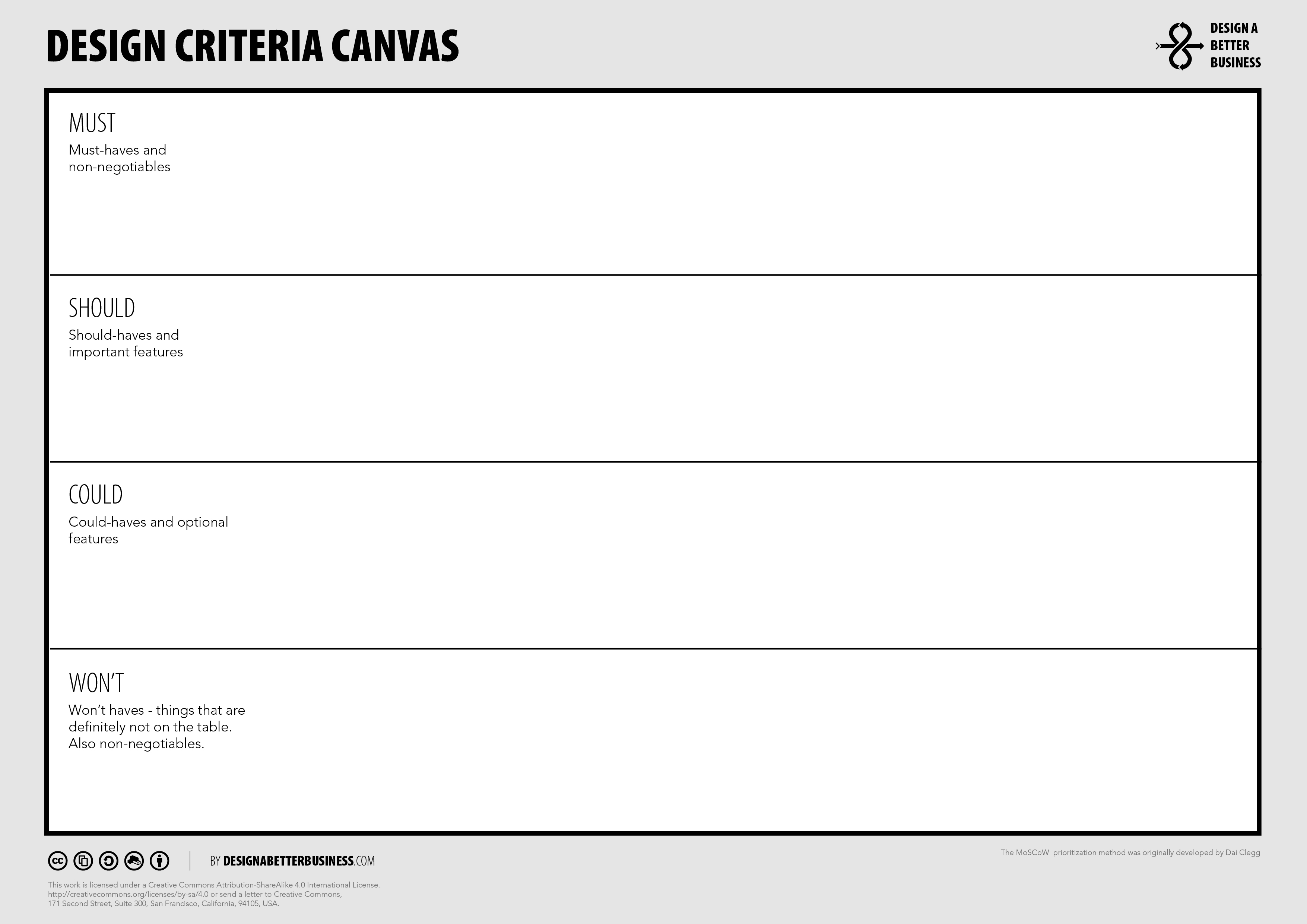 Design Criteria Canvas